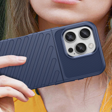 Thunder Case for iPhone 16 Pro Silicone Case - Blue