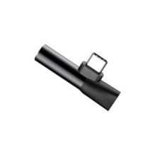 Adapteris Baseus L41 juodas ( Input &quot;Type-C&quot; / Output 3.5mm AUX + &quot;Type-C&quot; )
