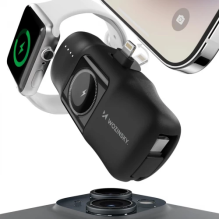 Išorinė baterija Wozinsky &quot;WF16-YLS&quot; juodas (Wireless Charge 15W) + integruota Type-C jungtis