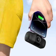 Išorinė baterija Wozinsky &quot;WF16-YLS&quot; juodas (Wireless Charge 15W) + integruota Type-C jungtis
