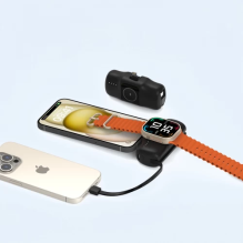 Išorinė baterija Wozinsky &quot;WF16-YLS&quot; juodas (Wireless Charge 15W) + integruota Type-C jungtis