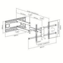 Techly TECHLY Wall Bracket Extendable Arm
