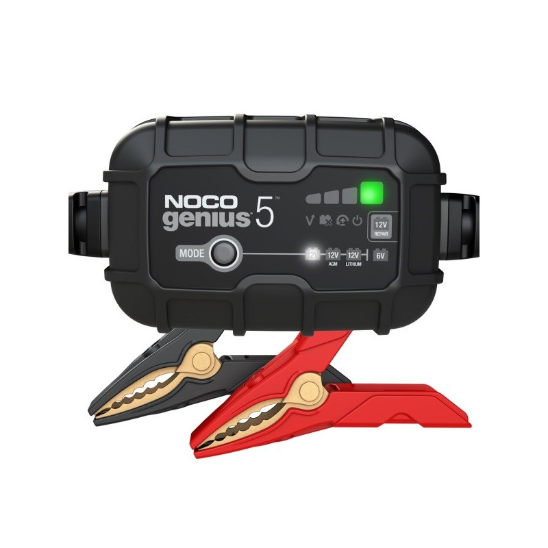 NOCO GENIUS5 5A Battery charger for 6V / 12V batteries with maintenance and desulphurisation function NOCO GENIUS5 5A Battery charger for 6V / 12V batteries with maintenance and desulphurisation function